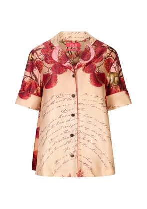 F.R.S For Restless Sleepers graphic-print silk shirt - Neutrals