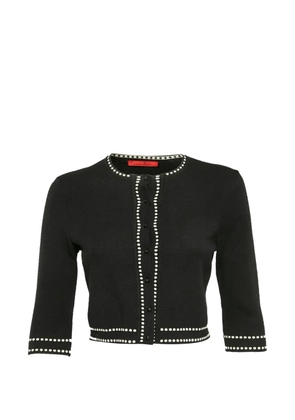 Carolina Herrera Vintage CH knit short-sleeve cardigan - Black