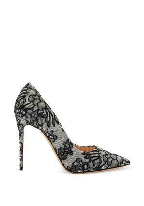 Casadei Julia Rigel flocked pumps - Black