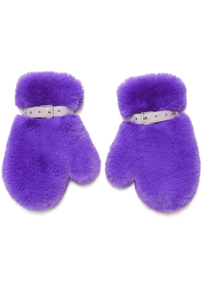 Acne Studios buckle gloves - Purple