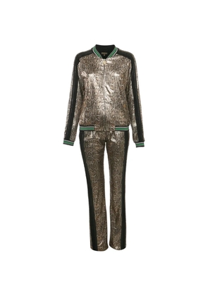 Roberto Cavalli Vintage Gym snakeskin-pattern set - Brown