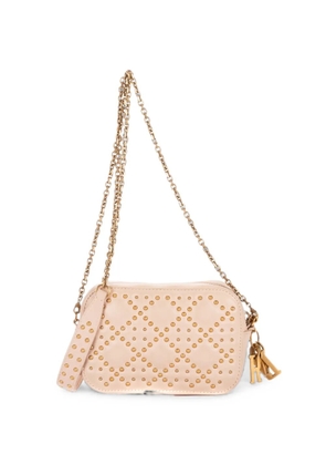 Christian Dior Pre-Owned mini Lady Dior studded shoulder bag - Pink