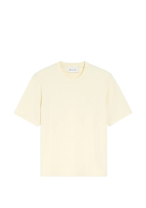 AMI Paris cotton T-shirt with embossed Ami de Coeur - Neutrals