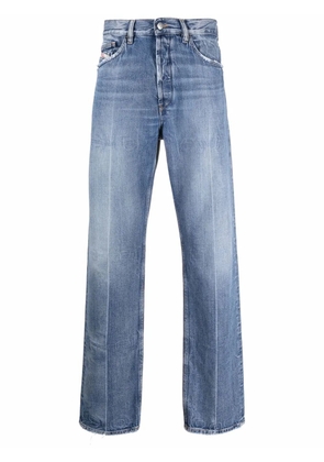 Diesel stonewashed straight-leg jeans - Blue