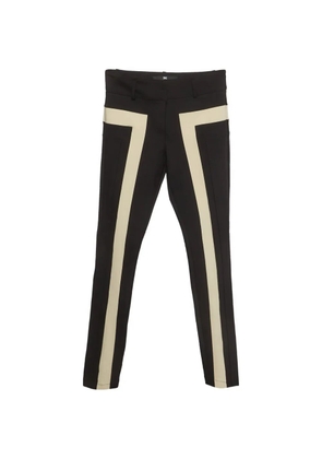 Elisabetta Franchi stripe detail trousers - Black