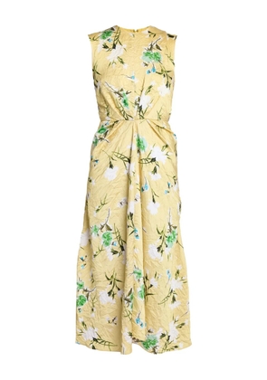 ERDEM sleeveless pencil dress - Yellow