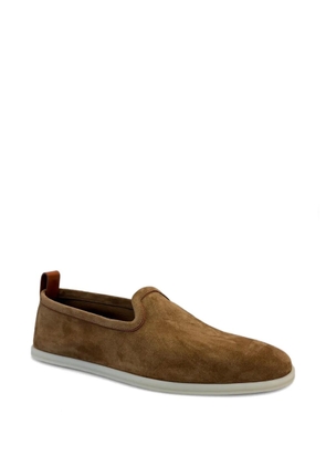 Loro Piana Venice Walk suede loafers - Brown