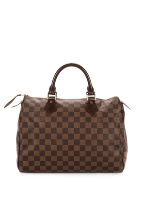 Louis Vuitton Pre-Owned 30 Speedy Damier Ebène canvas handbag - Brown