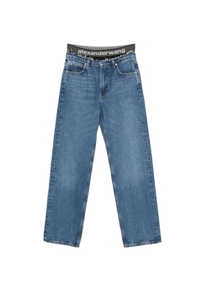 Alexander Wang Ez logo-waistband jeans - Blue