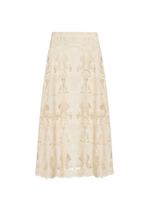 Marie Oliver Emryn midi skirt - Neutrals