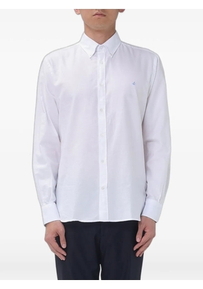 BROOKSFIELD embroidered poplin shirt - White