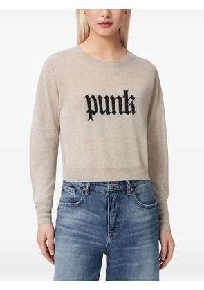 AllSaints Deetz knitted motif sweater - Neutrals