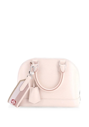 Louis Vuitton Pre-Owned Alma Handbag Epi Leather with Logo Jacquard Strap BB shoulder bag - Neutrals