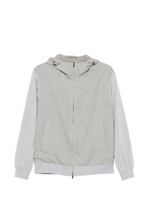 Paul & Shark hooded panelled hoodie - Grey