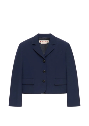 Marni deep blue techno wool jacket