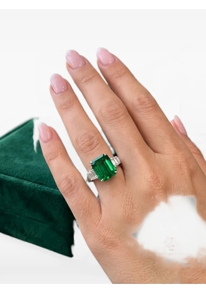 HYT Jewelry emerald and diamond ring - Silver
