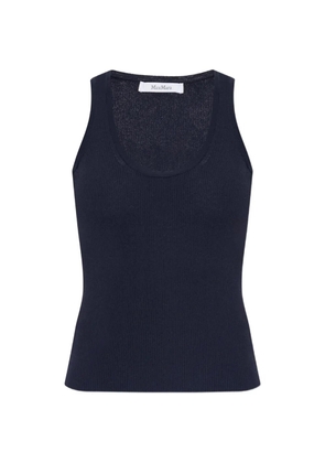 Max Mara Editta ribbed-knit tank top - Blue