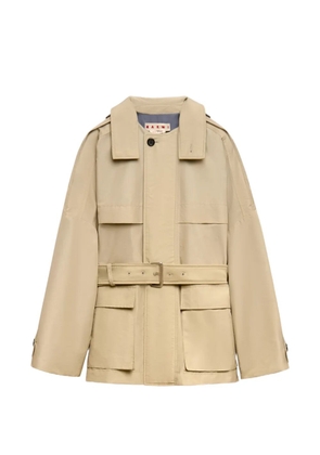 Marni belted coat - Neutrals