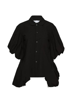 Comme des Garçons TAO gathered puff-sleeve shirt - Black