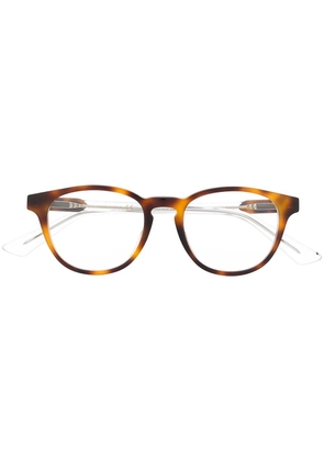 Gucci Eyewear oval frame glasses - Brown