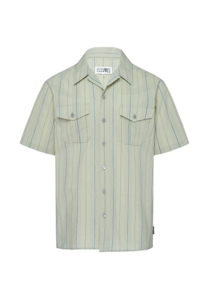 MM6 Maison Margiela striped-print short-sleeve shirt - Green