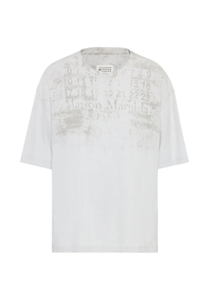 Maison Margiela numeric-print cotton T-shirt - Grey