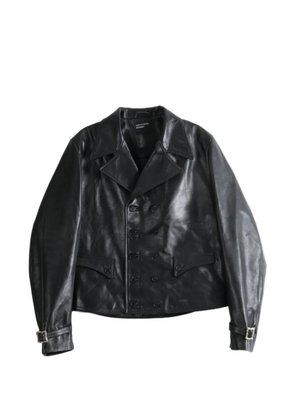 Enfants Riches Déprimés double-breasted leather jacket - Black