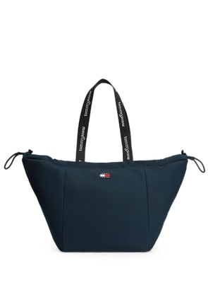 Tommy Jeans logo-patch drawstring tote bag - Blue