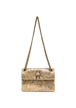 Kurt Geiger London mini crystal-embellished crossbody bag - Gold