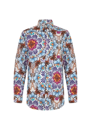 Paul & Shark floral-print long-sleeve shirt - White