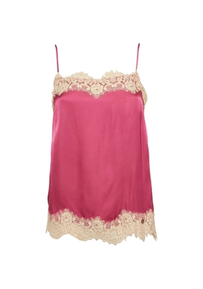 LIU JO lace-trim cami top - Pink