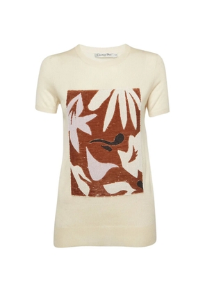Christian Dior Pre-Owned embellished T-shirt - Neutrals