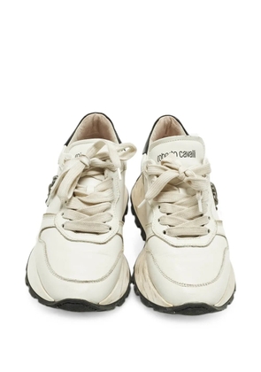Roberto Cavalli Vintage logo platform sneakers - White