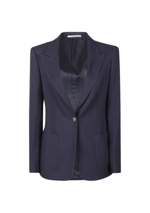 Tagliatore peak-lapel single-breasted blazer - Blue
