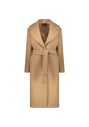 Boutique Moschino belted long-sleeve coat - Neutrals