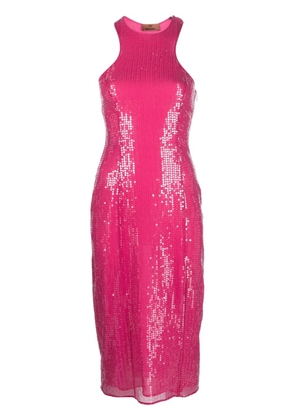 Missoni sequined racerback midi dress - Pink