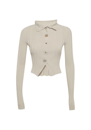 Jacquemus Pre-Owned Le Cardigan Bando rib-knit cardigan - Neutrals