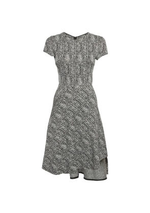 Stella McCartney Pre-Owned herringbone-pattern mini dress - Black