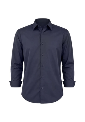 PATRICK ASSARAF darted long-sleeve shirt - Blue