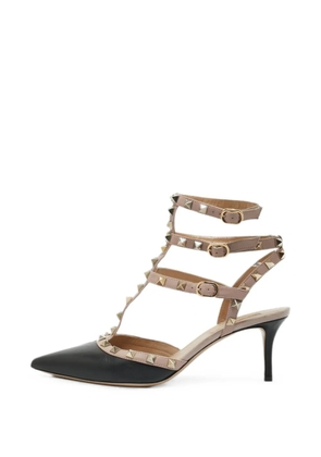 Valentino Garavani Pre-Owned Rockstud ankle strap pumps - Neutrals