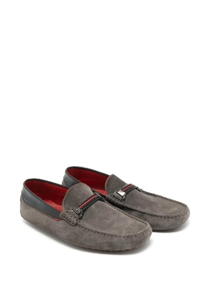 Tod's Vintage braided-strap loafers - Grey
