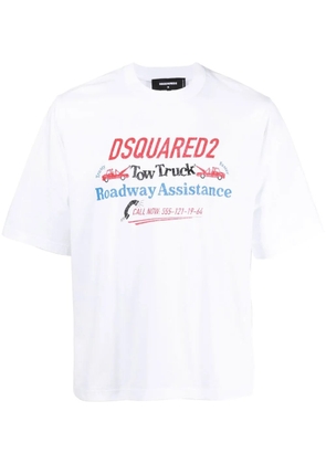 DSQUARED2 logo-print cotton T-shirt - White