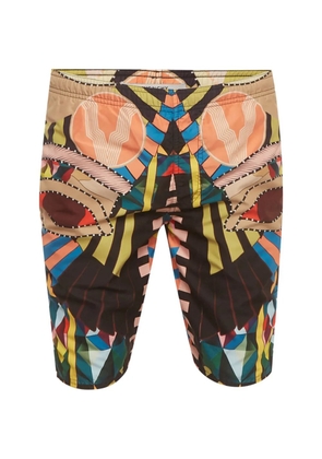 Givenchy Pre-Owned abstract-print swim shorts - Black