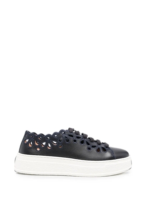 AGL laser-cut scalloped sneakers - Blue
