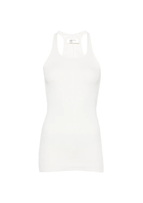 Matières Fécales ribbed tank top - White