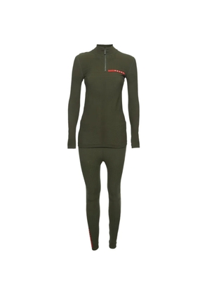 Prada Pre-Owned Linea Rossa quarter-zip tracksuit - Green