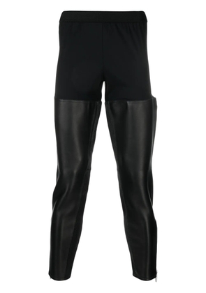 DSQUARED2 leather-panel leggings - Black