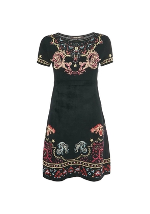 Roberto Cavalli Vintage short-sleeves mini dress - Black