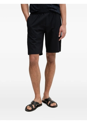 Karl Lagerfeld textured elasticated-waist shorts - Black