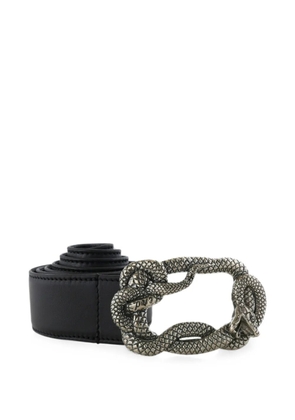 Enfants Riches Déprimés snake-buckle leather belt - Black